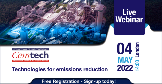 Cemtech Live Webinar: Technologies for emissions reduction