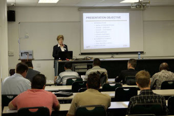 Prof. Dubravka Bjegovic (IGH, University Zagreb) lecturing during the pre-conference courses at the Witwatersrand University