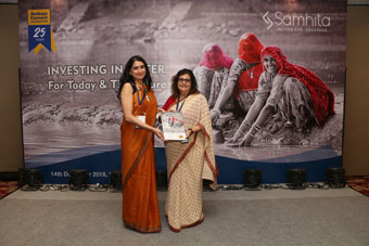 From Right to Left - Ambuja Cement Foundation Head Pearl Tiwari and Samhita Founder Priya Naik unveil 'Making The Case For Corporate Action in Water' report