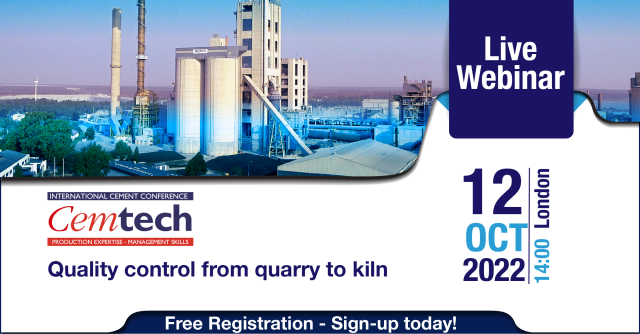 Cemtech live webinar: Quality control from quarry to kiln