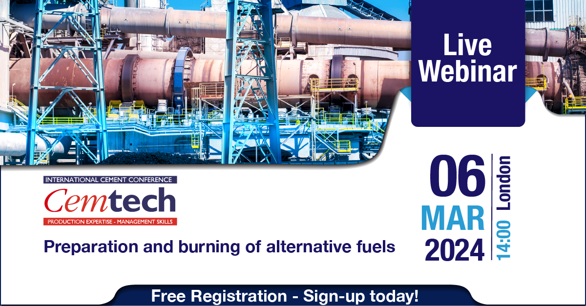 Cemtech Live Webinar: Preparation and burning of alternative fuels