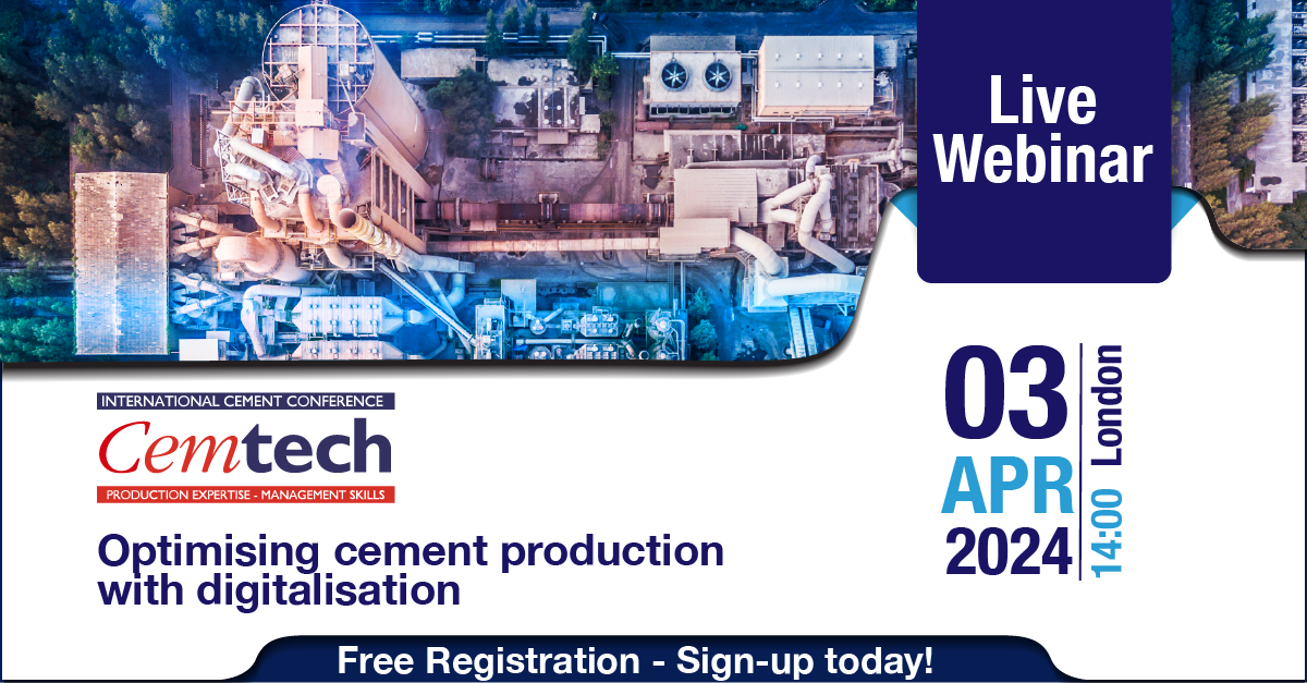 Cemtech Live Webinar - Optimising cement production with digitalisation