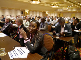 Delegates during the conference in the plenary lecture room