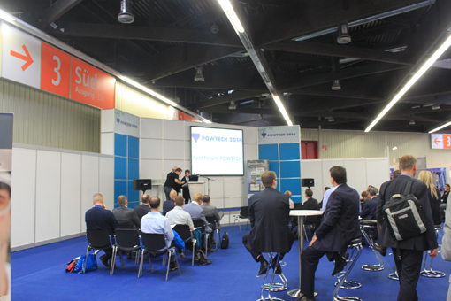 One of the live Powtech forums gets underway