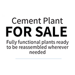 Cement Plant for sale, ready to be reassembled 