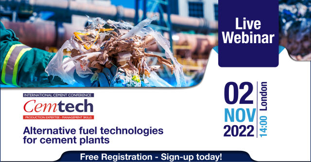 Cemtech Live Webinar - alternative fuel technologies for cement plants