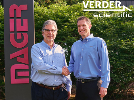 Georg Schick, President of Verder Scientific Inc. (left) and Jarrad Lawlor, President of Mager Scientific Inc. (right)