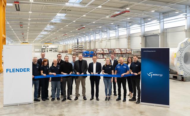 Flender celebrates the opening of its expanded Voerde logistics and storage hall site