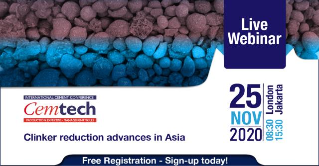 Cemtech Live Webinar: Clinker reduction advances in Asia