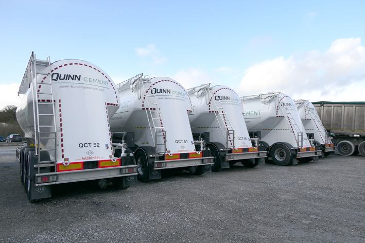 Quinn Cement's new cement tankers from Feldbinder