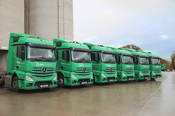The tractor units are lighter than previous models to reduce their environmental impact