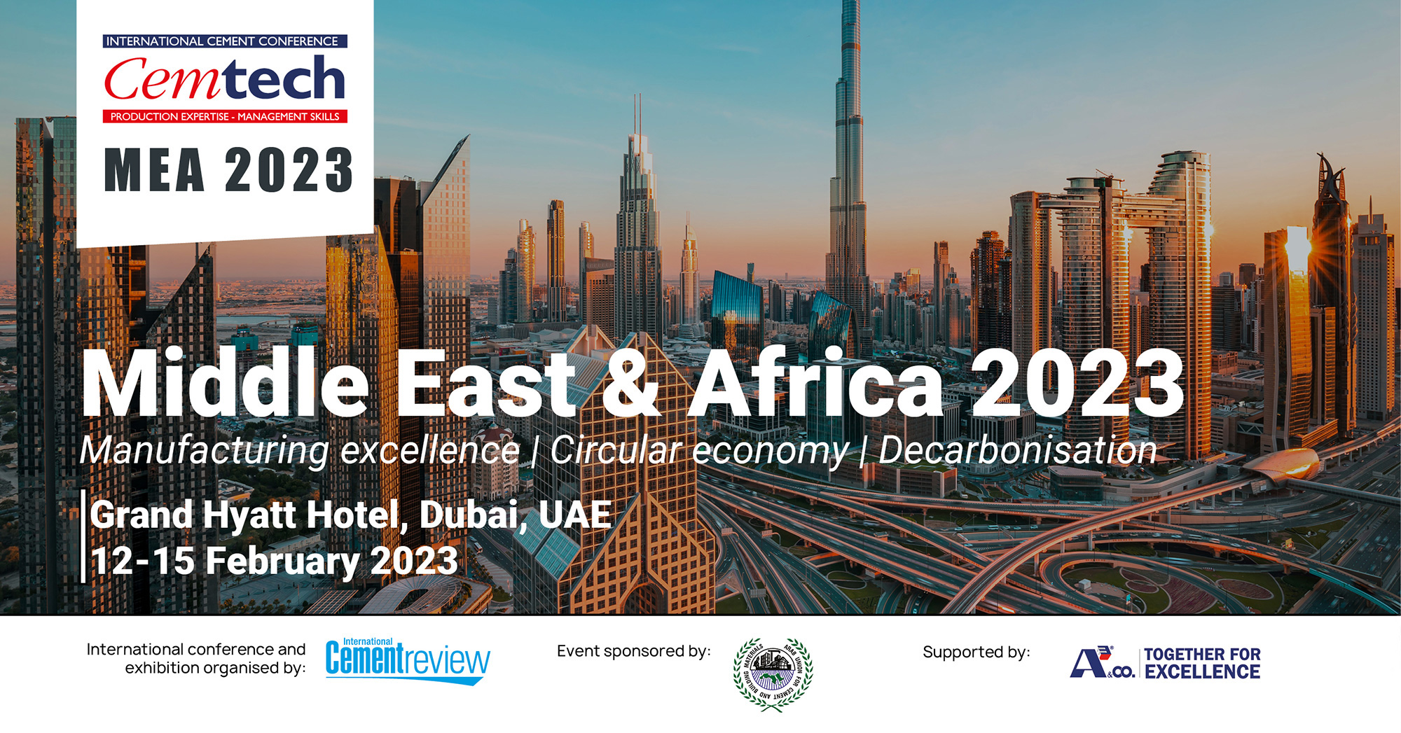 Cemtech Middle East & Africa 2023 cement conference, Dubai, UAE